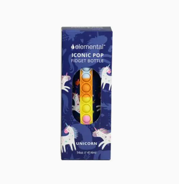 Iconic 14oz Pop Fidget Bottle - Unicorn