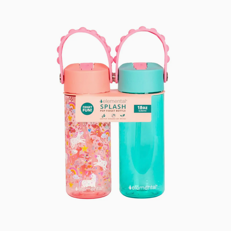 18oz Splash Pop Bottle Duo-Pack -Unicorn/Robin's Egg