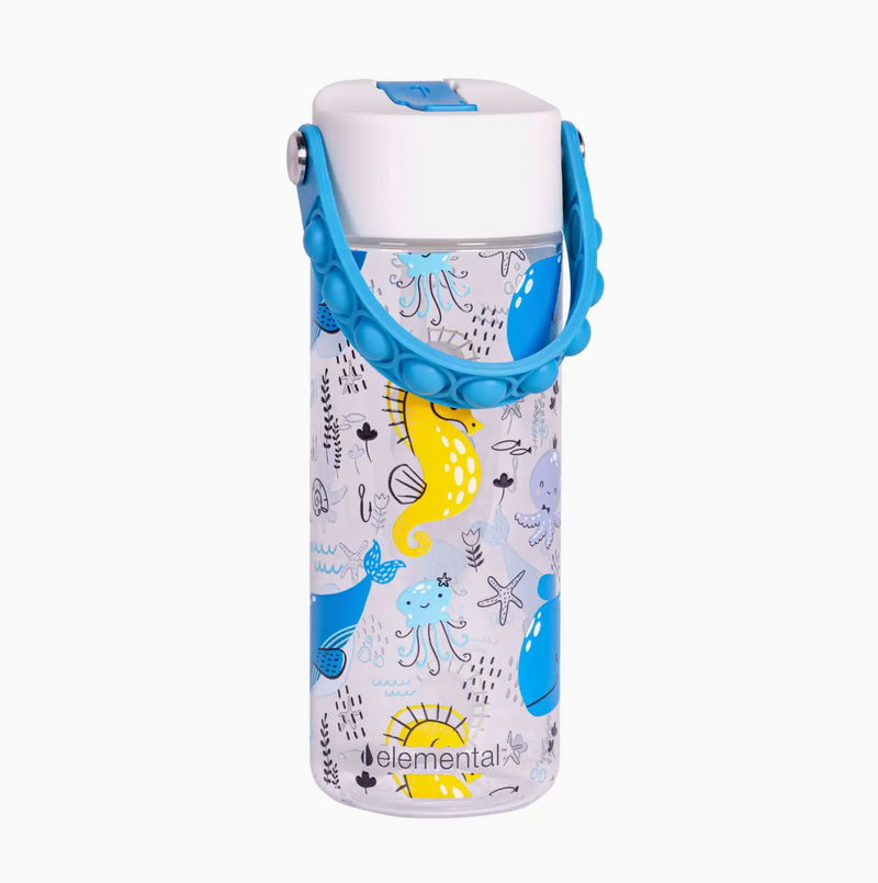 18oz Splash Pop Bottle -Ocean Friends