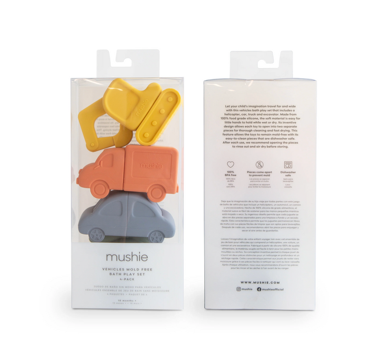 Vehicles Mold Free Bath Play Set - 4 Pack