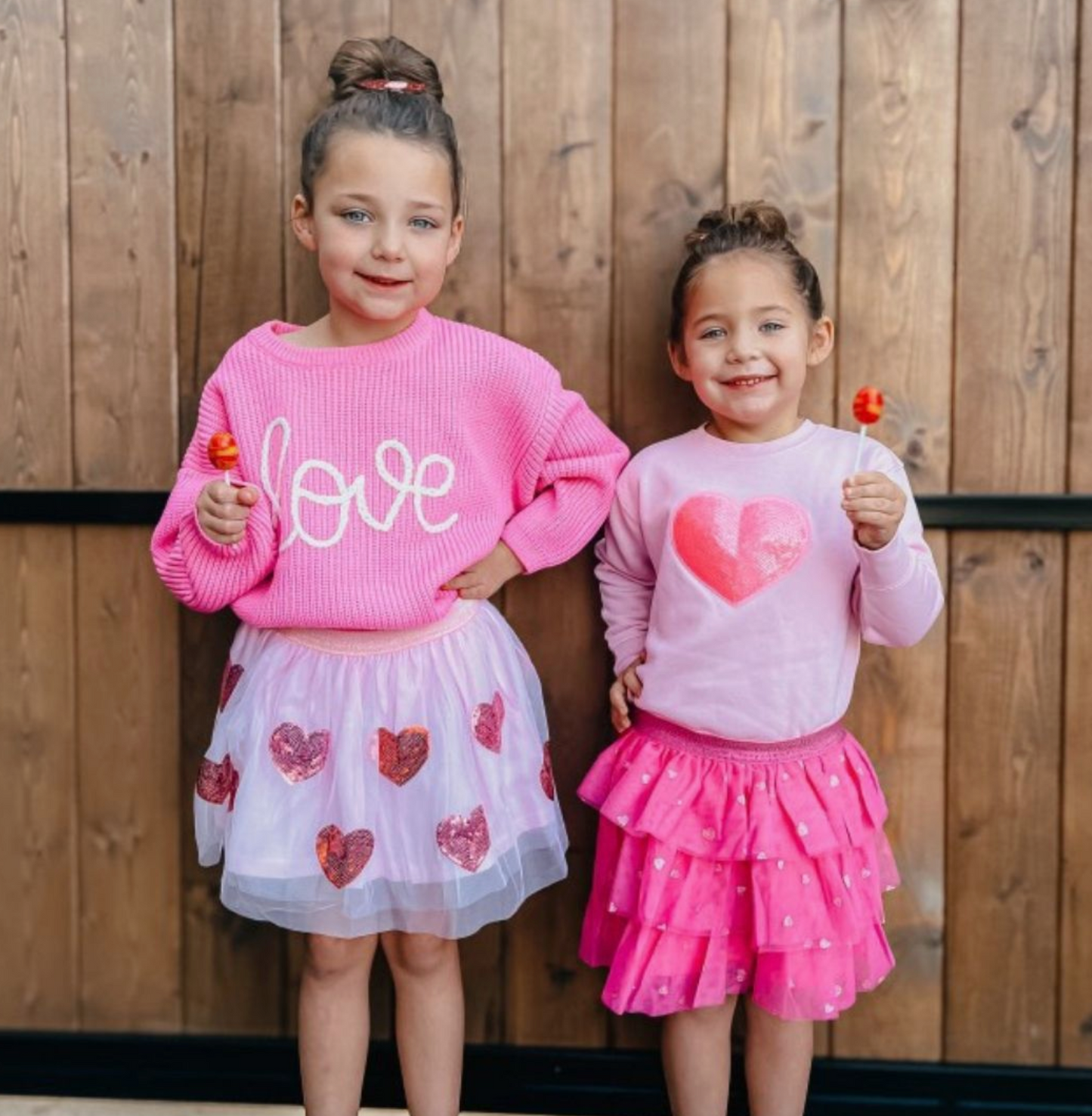 Love Valentine's Day Knit Sweater  Kids