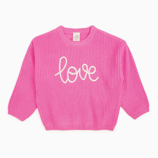 Love Valentine's Day Knit Sweater  Kids