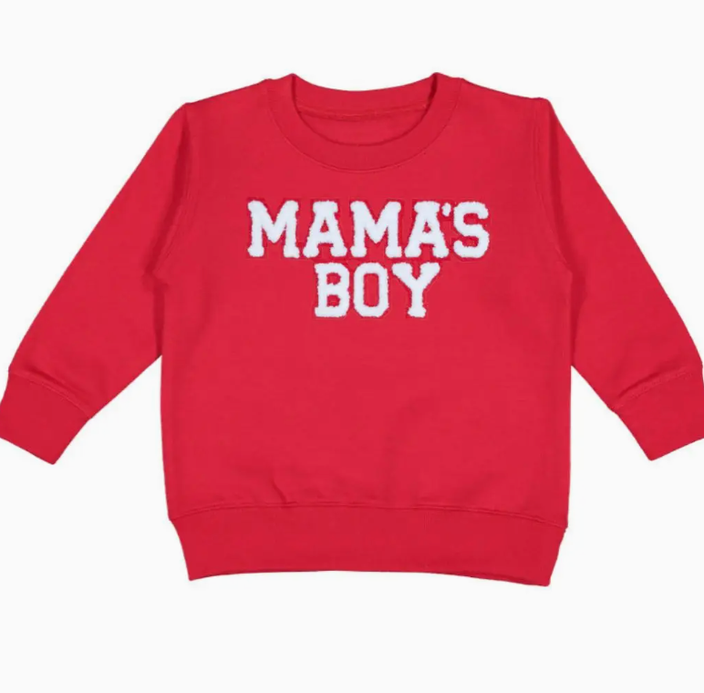 Mama's Boy Patch Sweatshirt