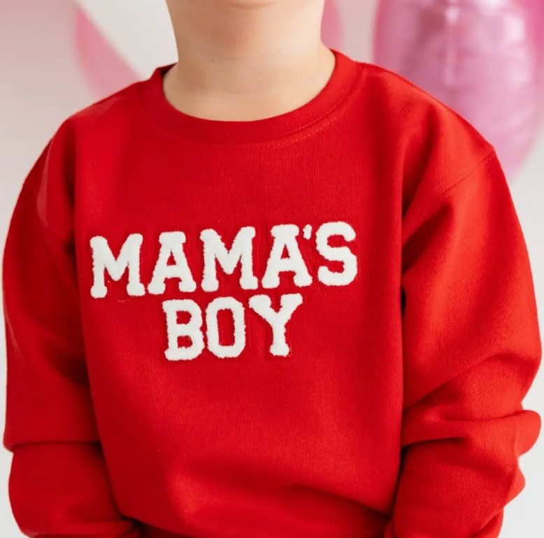 Mama's Boy Patch Sweatshirt