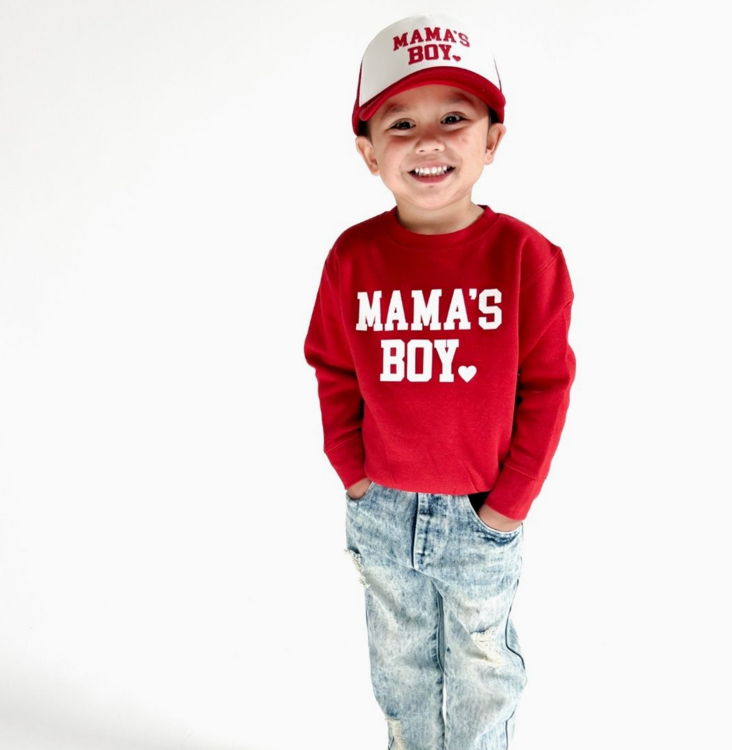 Mama's Boy Patch Sweatshirt