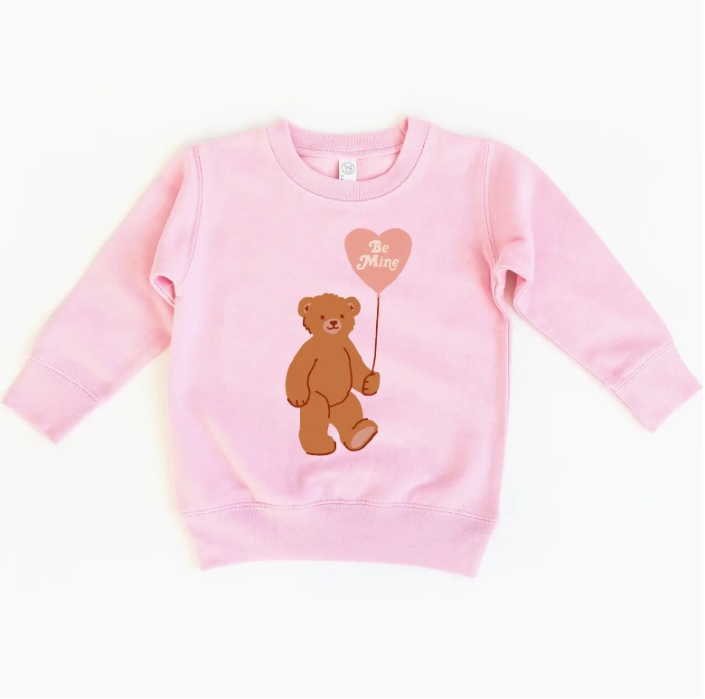 Be Mine Bear Balloon Crewneck