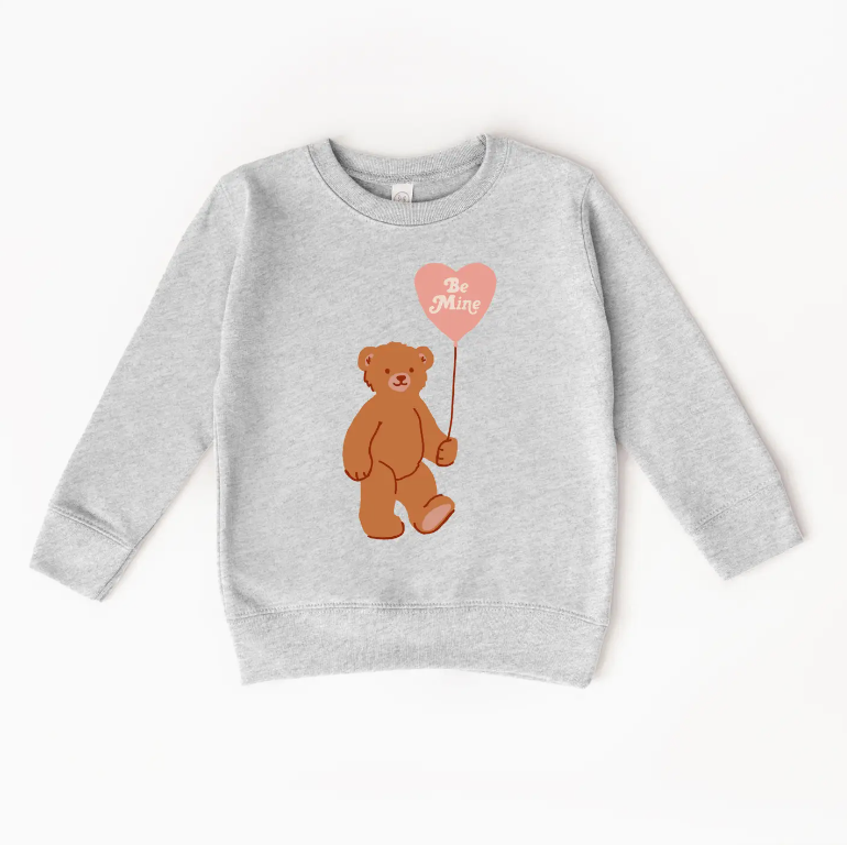 Be Mine Bear Balloon Crewneck