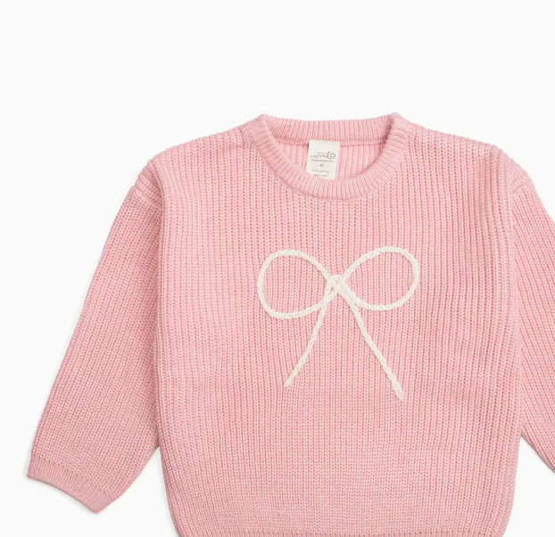 Bow Yarn Knit Sweater