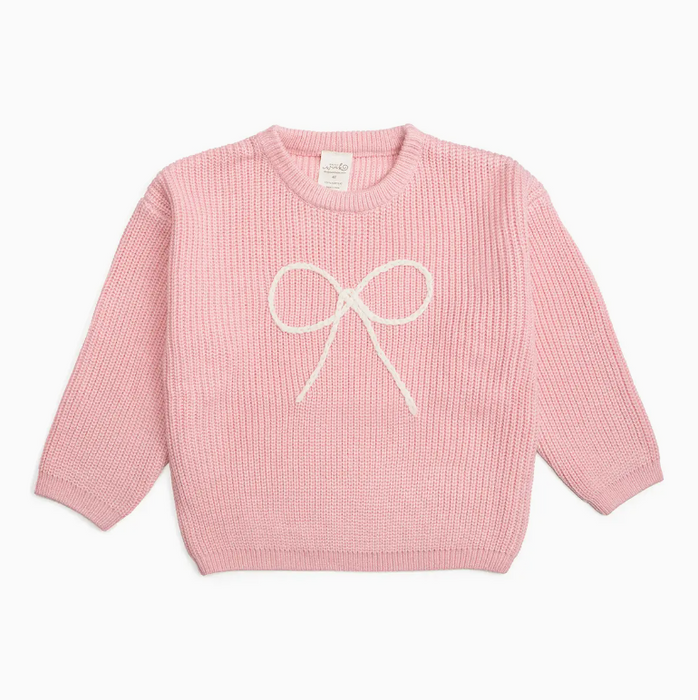 Bow Yarn Knit Sweater