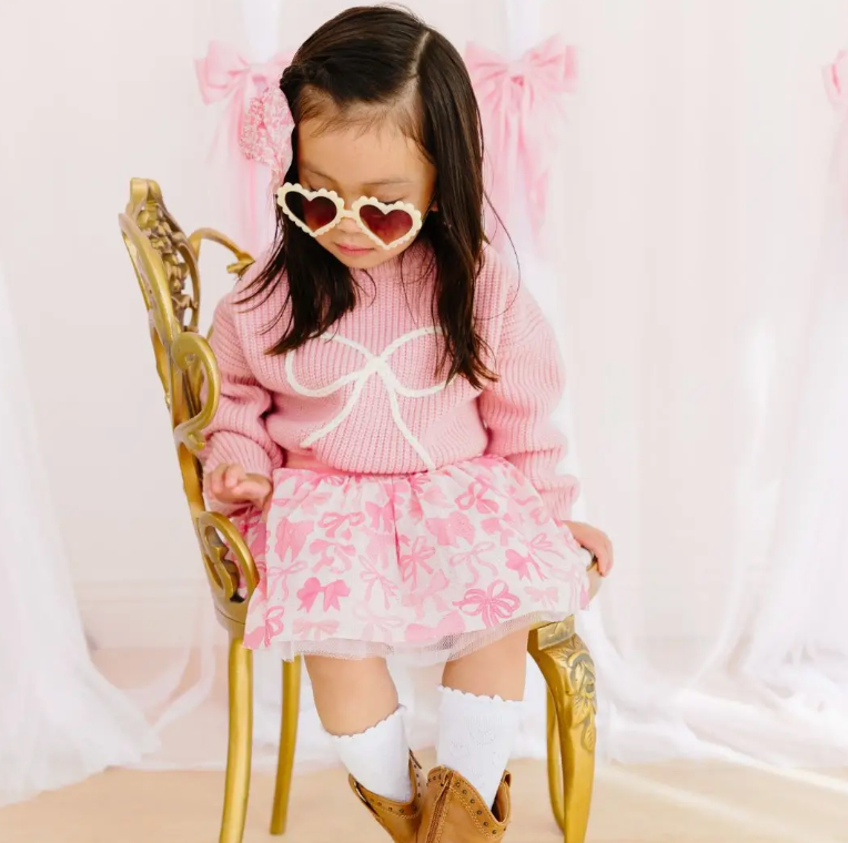 Bow Yarn Knit Sweater