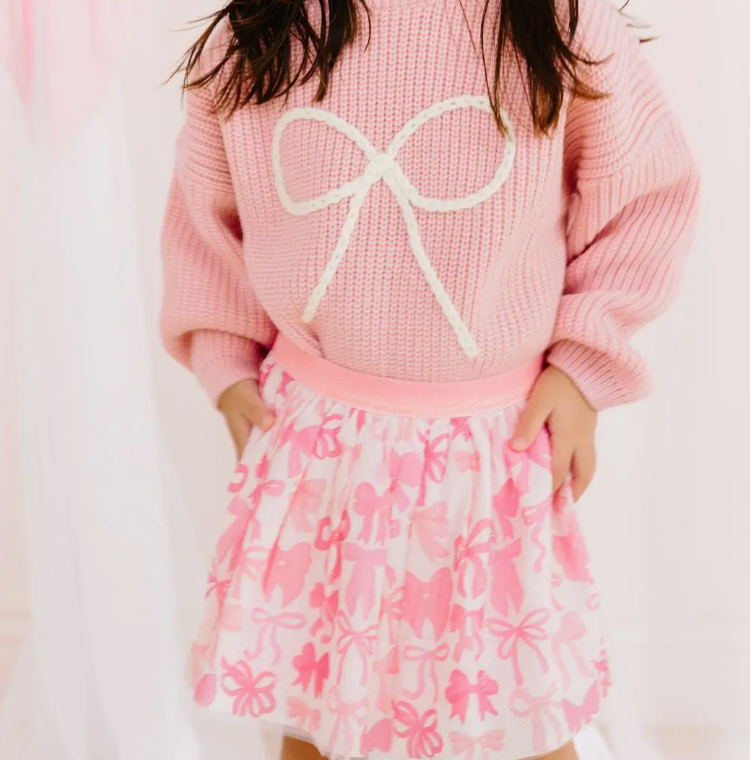 Bow Yarn Knit Sweater