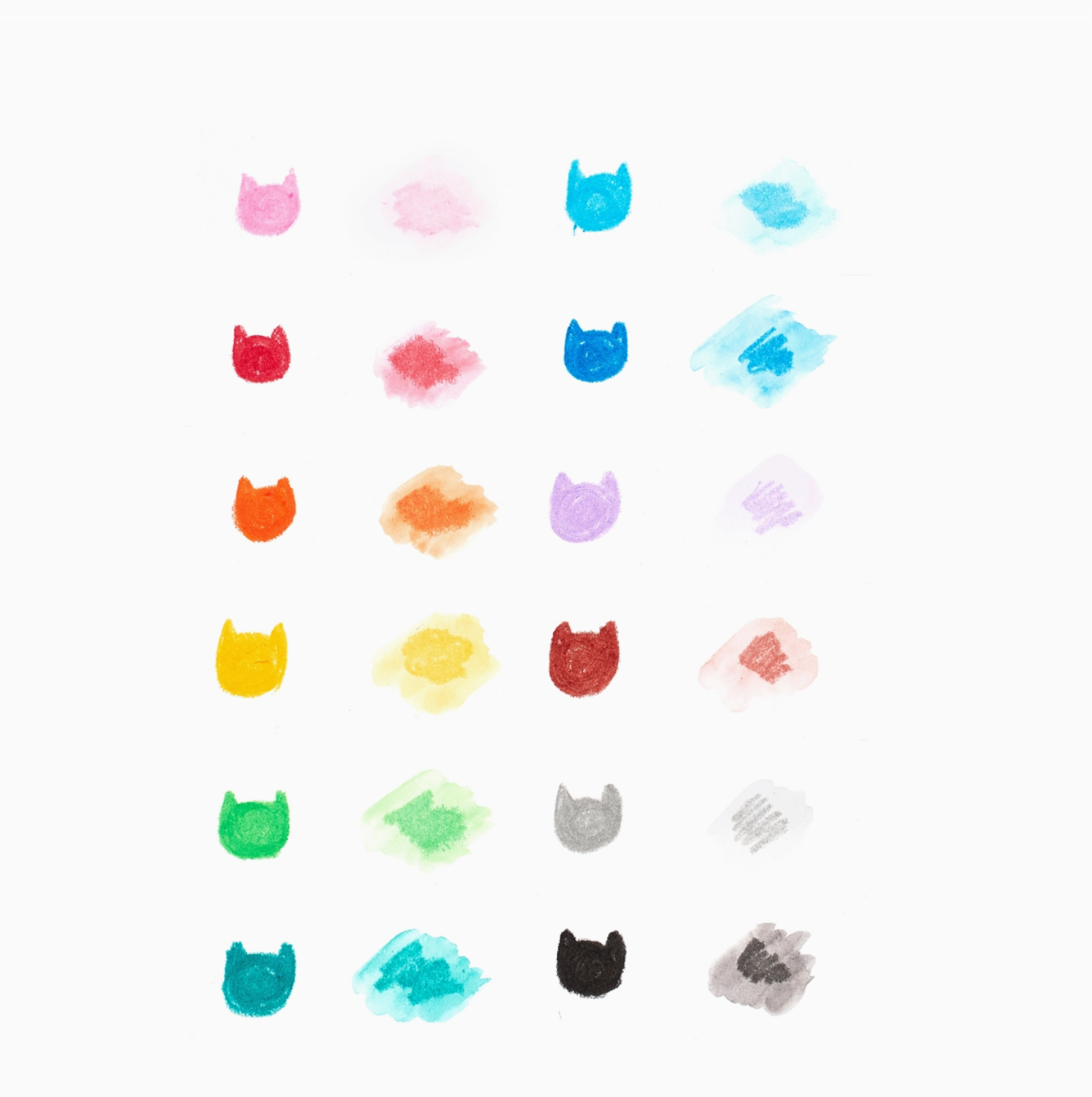 Cat Parade Gel Crayons - Set of 12