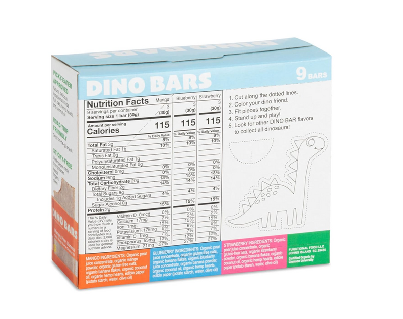 DINO BARS Variety Pack | 9 bars