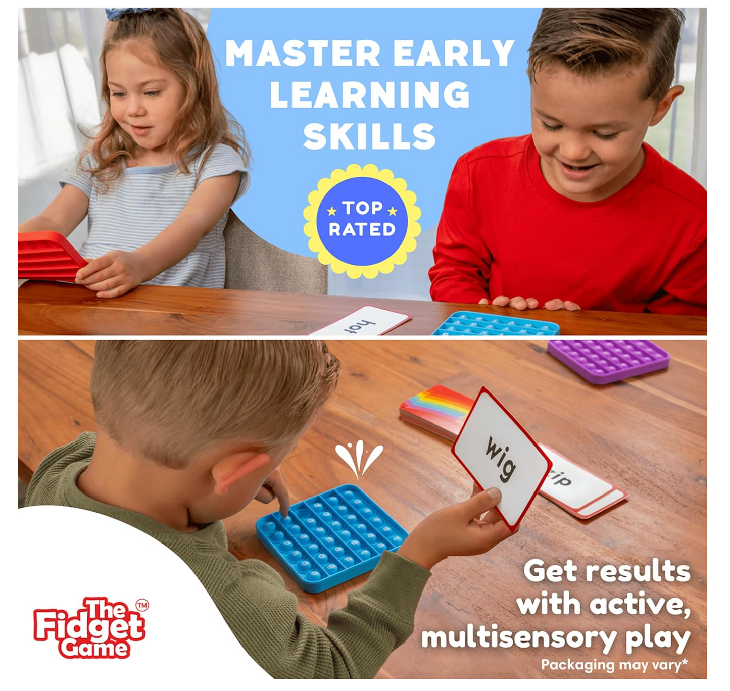 Fidget Word Pop, CVC Words