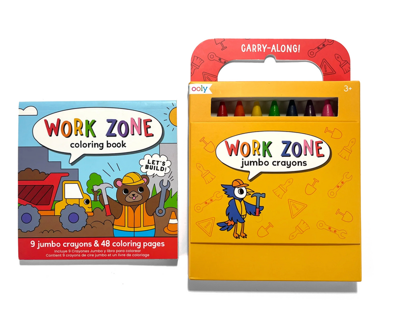 Ooly Work Zone Coloring Book