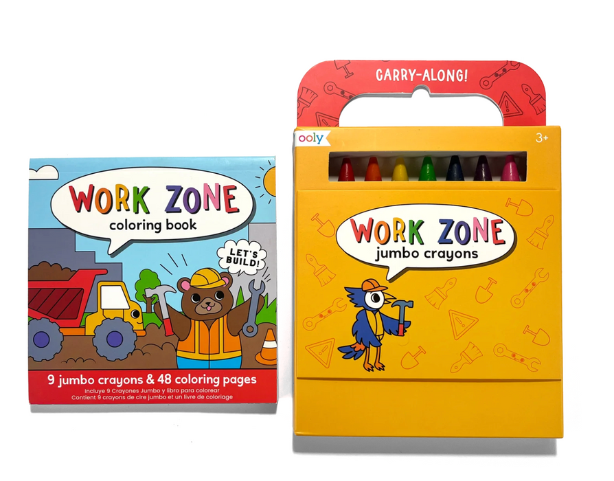Ooly Work Zone Coloring Book