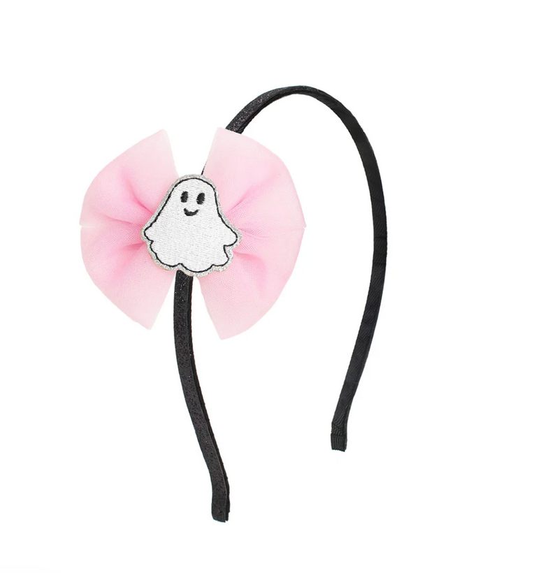 Ghost Bow Halloween Headband