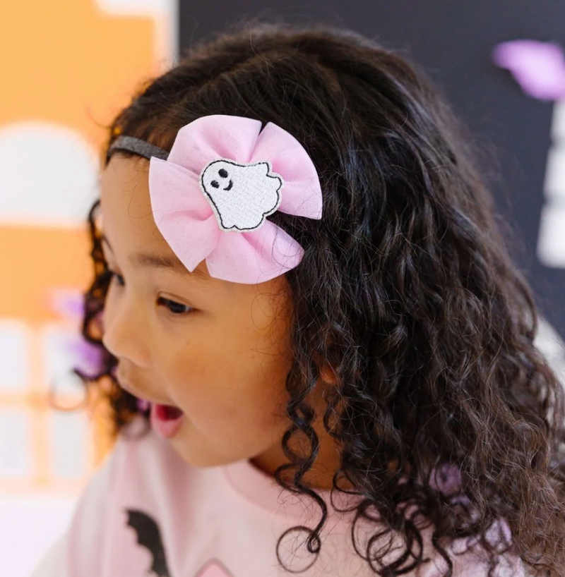 Ghost Bow Halloween Headband