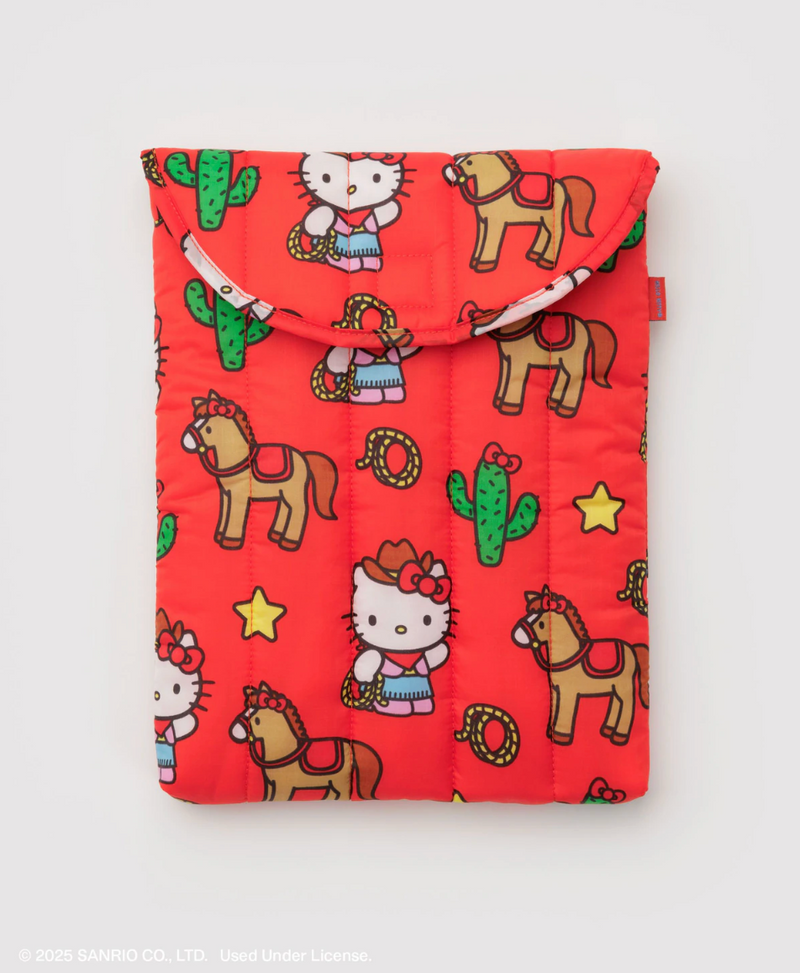 Puffy Laptop Sleeve 13"/14" - Hello Kitty Western