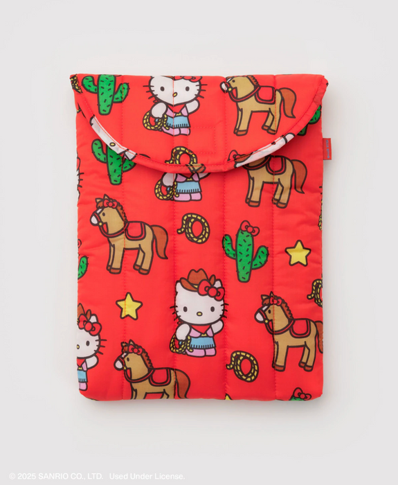 Puffy Laptop Sleeve 13"/14" - Hello Kitty Western