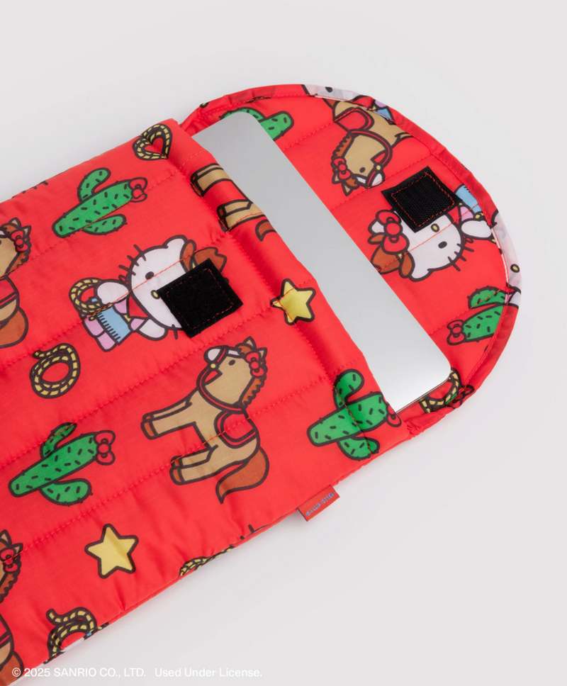 Puffy Laptop Sleeve 13"/14" - Hello Kitty Western