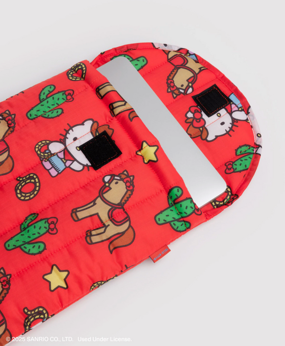 Puffy Laptop Sleeve 13"/14" - Hello Kitty Western