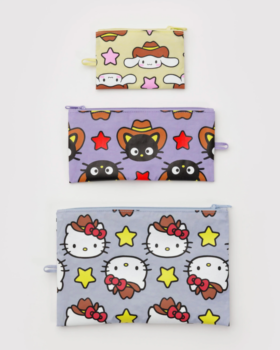 Flat Pouch Set - Hello Kitty and Friends Western