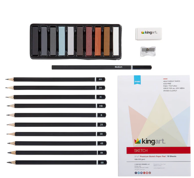 Sketching & Drawing Travel Set, 25 pc