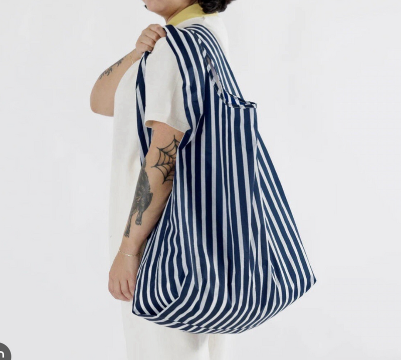 Big Baggu - Navy Stripe