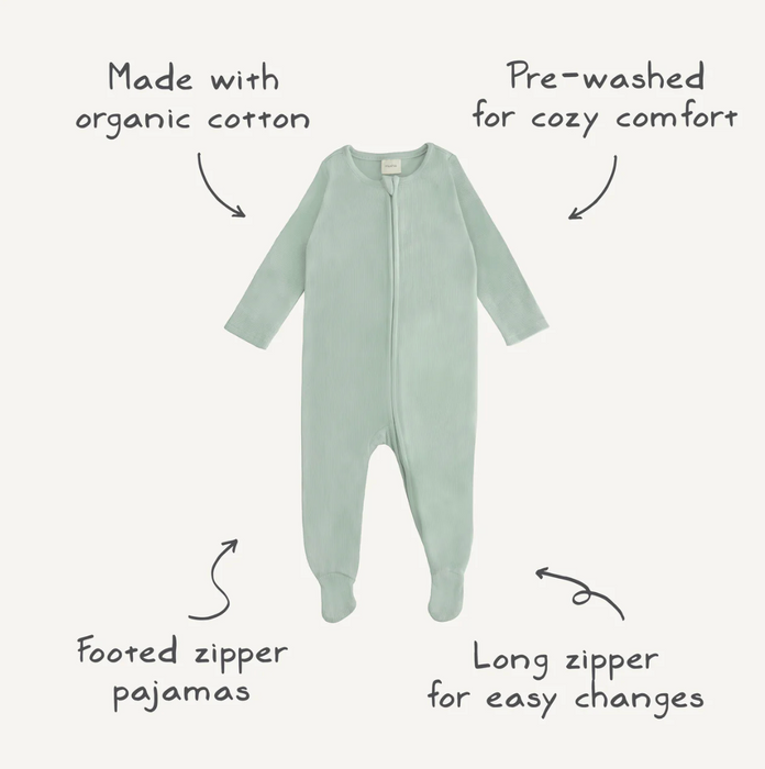 Zipper Pajama - Ivory