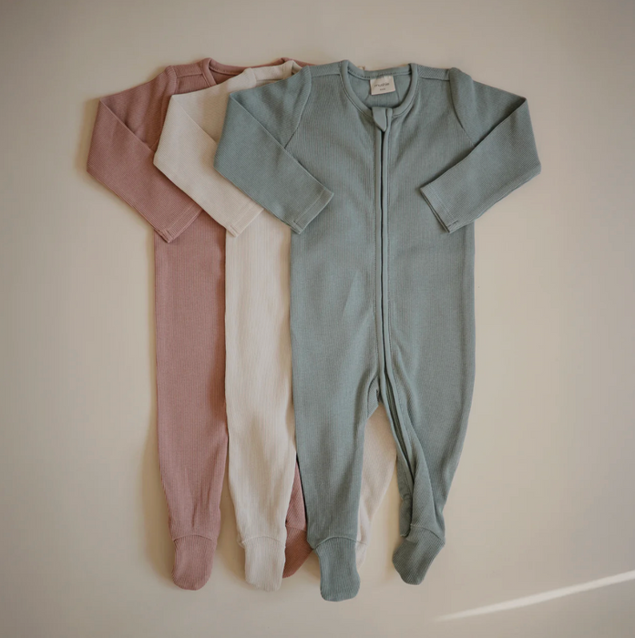 Zipper Pajama - Ivory