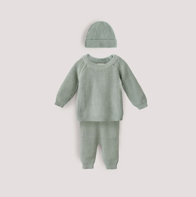 Chunky Knit Sweater - Light Mint