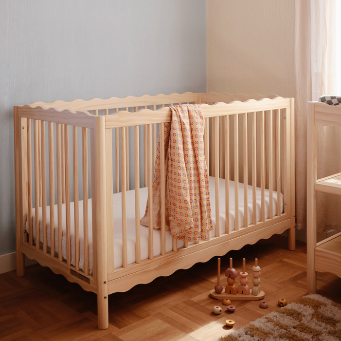 Organic Cotton Muslin Swaddle Blanket - Happy Flowers Check