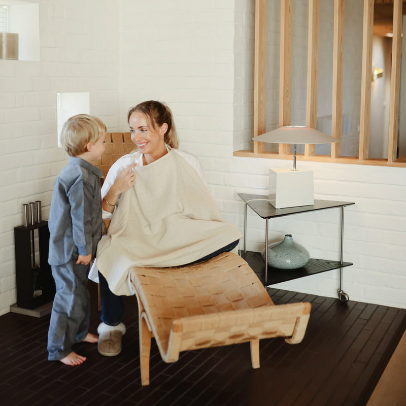 Muslin Nursing Cover - Fog