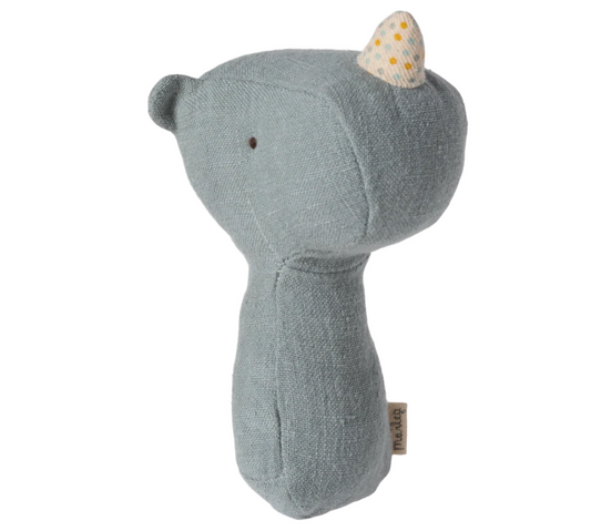 Lullaby Friends, Rhino Rattle - Dusty Blue
