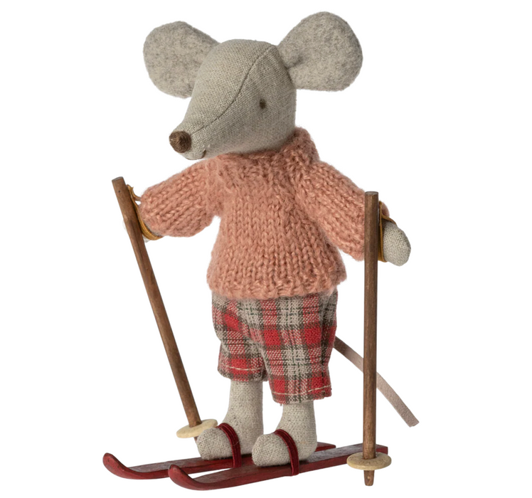 Winter Mouse with Ski Set, Big Sister