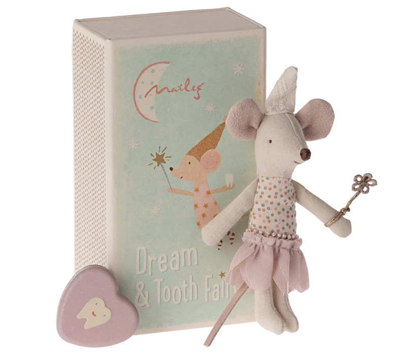 Tooth Fairy Mouse, Little Sister in Match Box