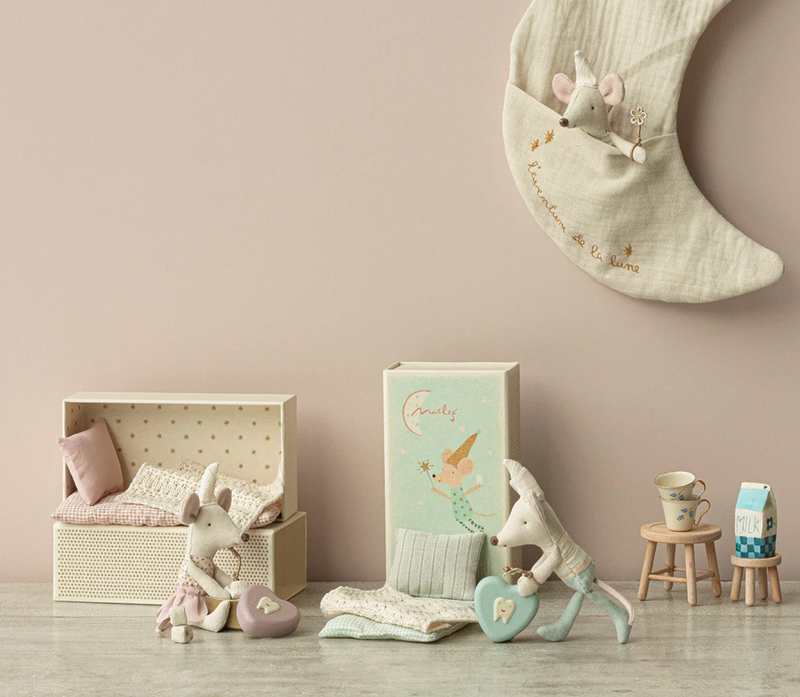 Tooth Fairy Mouse, Little Sister in Match Box