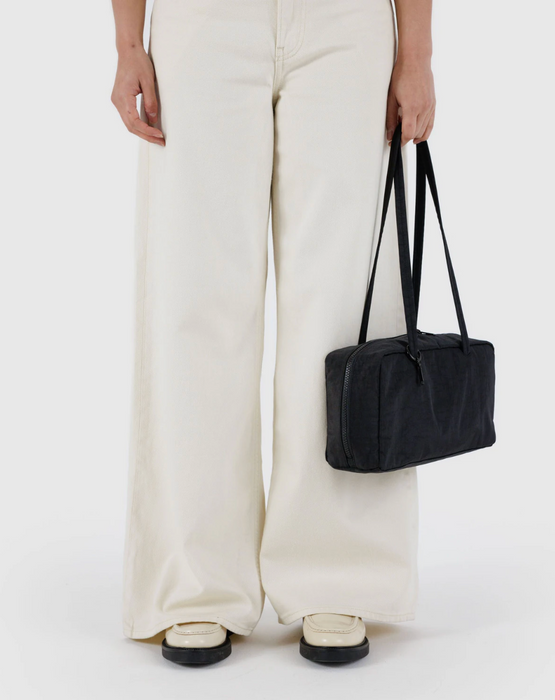 Nylon Bowler Bag - Black