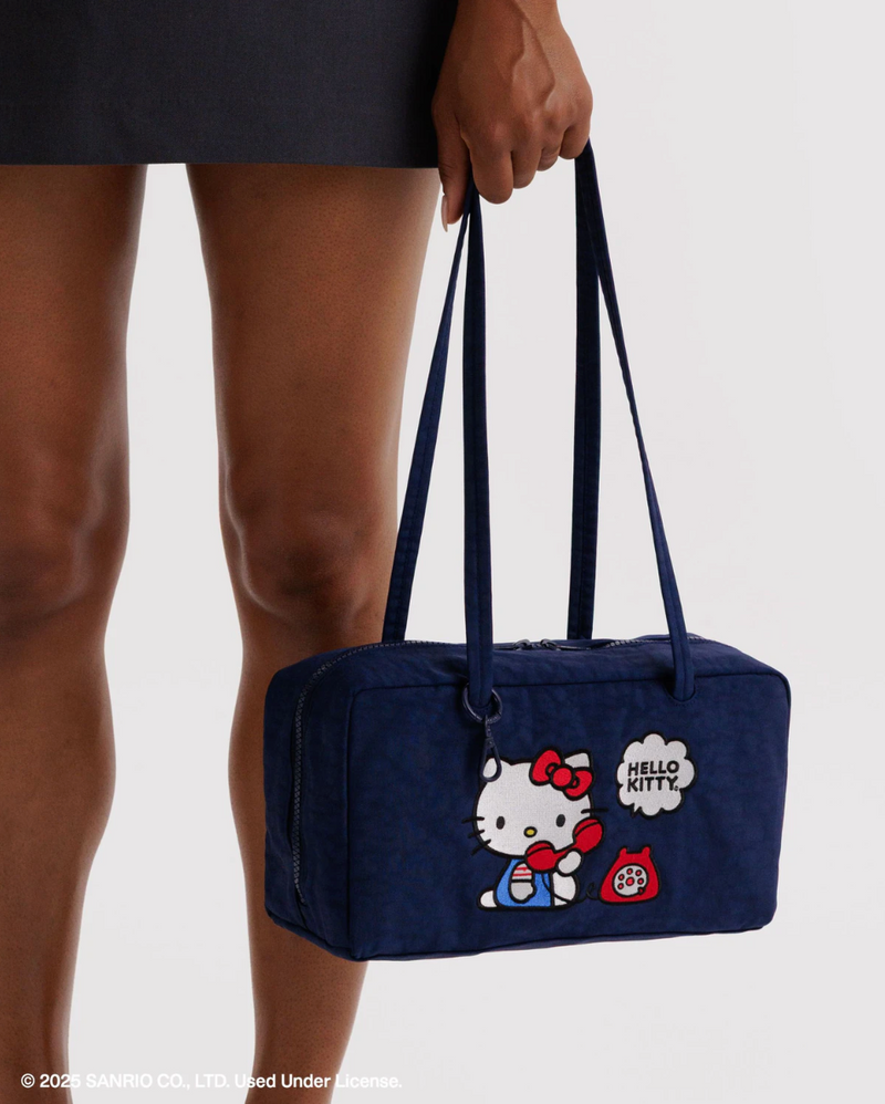 Nylon Bowler Bag - Embroidered Hello Kitty Phone