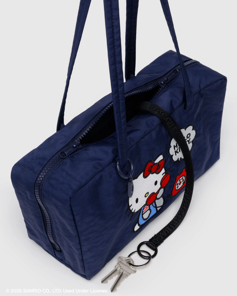 Nylon Bowler Bag - Embroidered Hello Kitty Phone