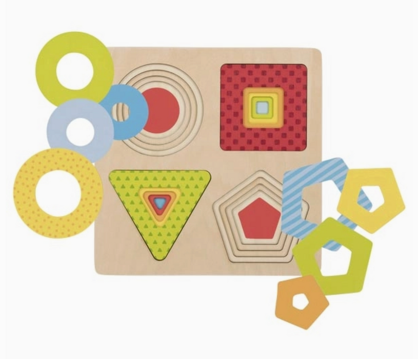 Puzzle - Stacking Geometrical Shapes