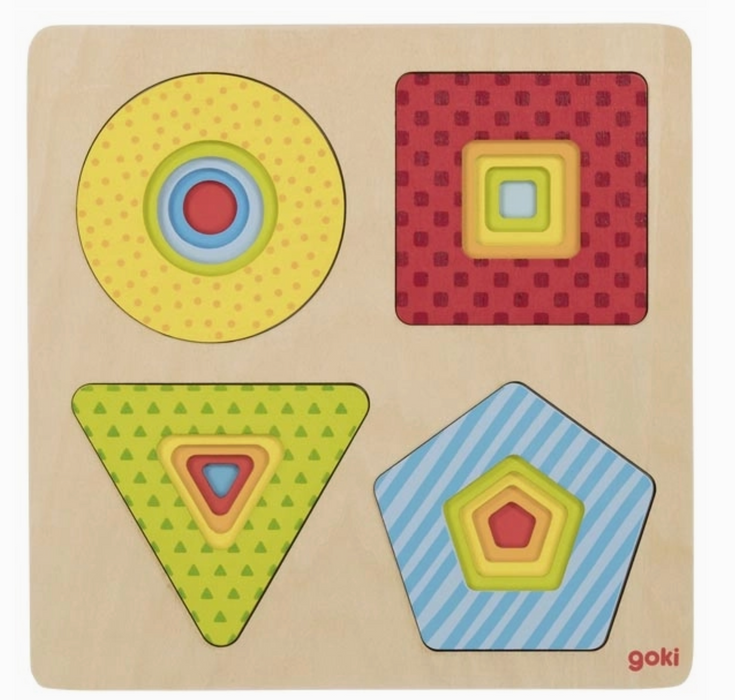 Puzzle - Stacking Geometrical Shapes