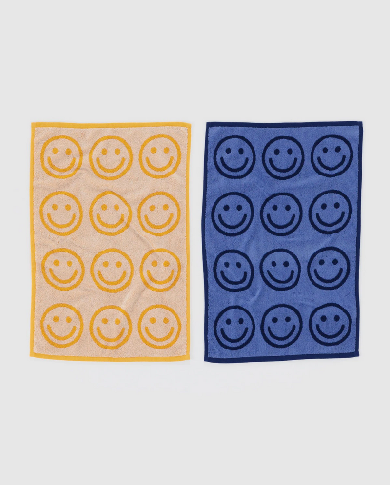 Hand Towel Set of 2 - Happy Blue Marigold