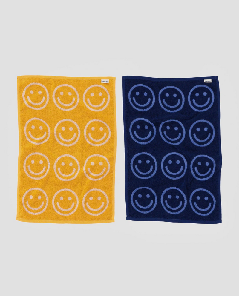 Hand Towel Set of 2 - Happy Blue Marigold