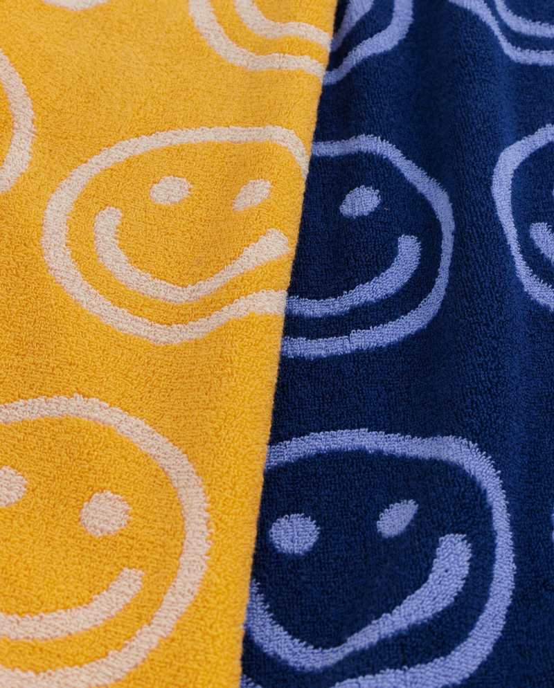 Hand Towel Set of 2 - Happy Blue Marigold