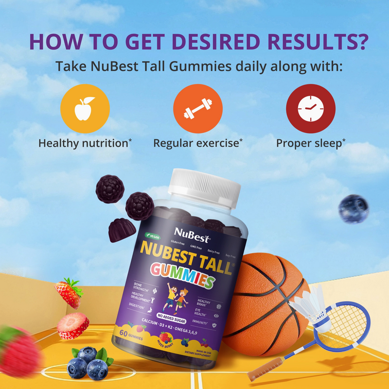 NuBest Tall Gummie 60ct 3-PACK