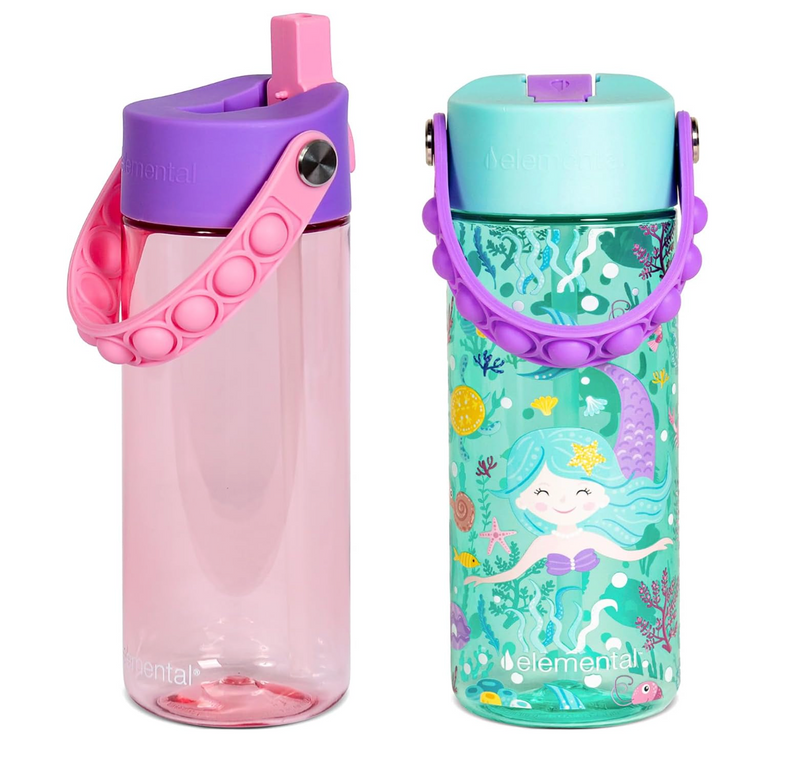 18oz Splash Pop Bottle Duo-Pack - Mermaid/Rose