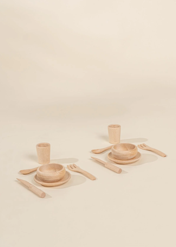 Wooden Dinnerware Playset