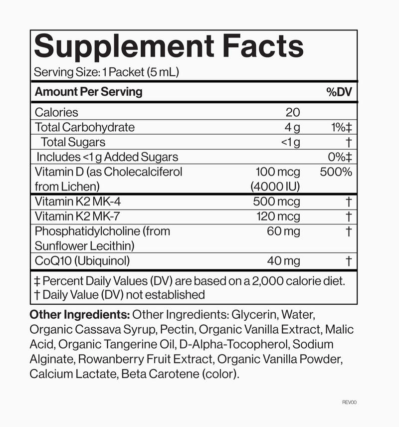 Cymbiotika Liposomal Vitamin D3 + K2 + CoQ10